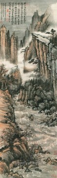 Shitao tide antique Chinese Oil Paintings